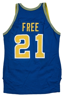 1981-82 World B. Free Game Used & Photo Matched Golden State Warriors Road Jersey (MeiGray)